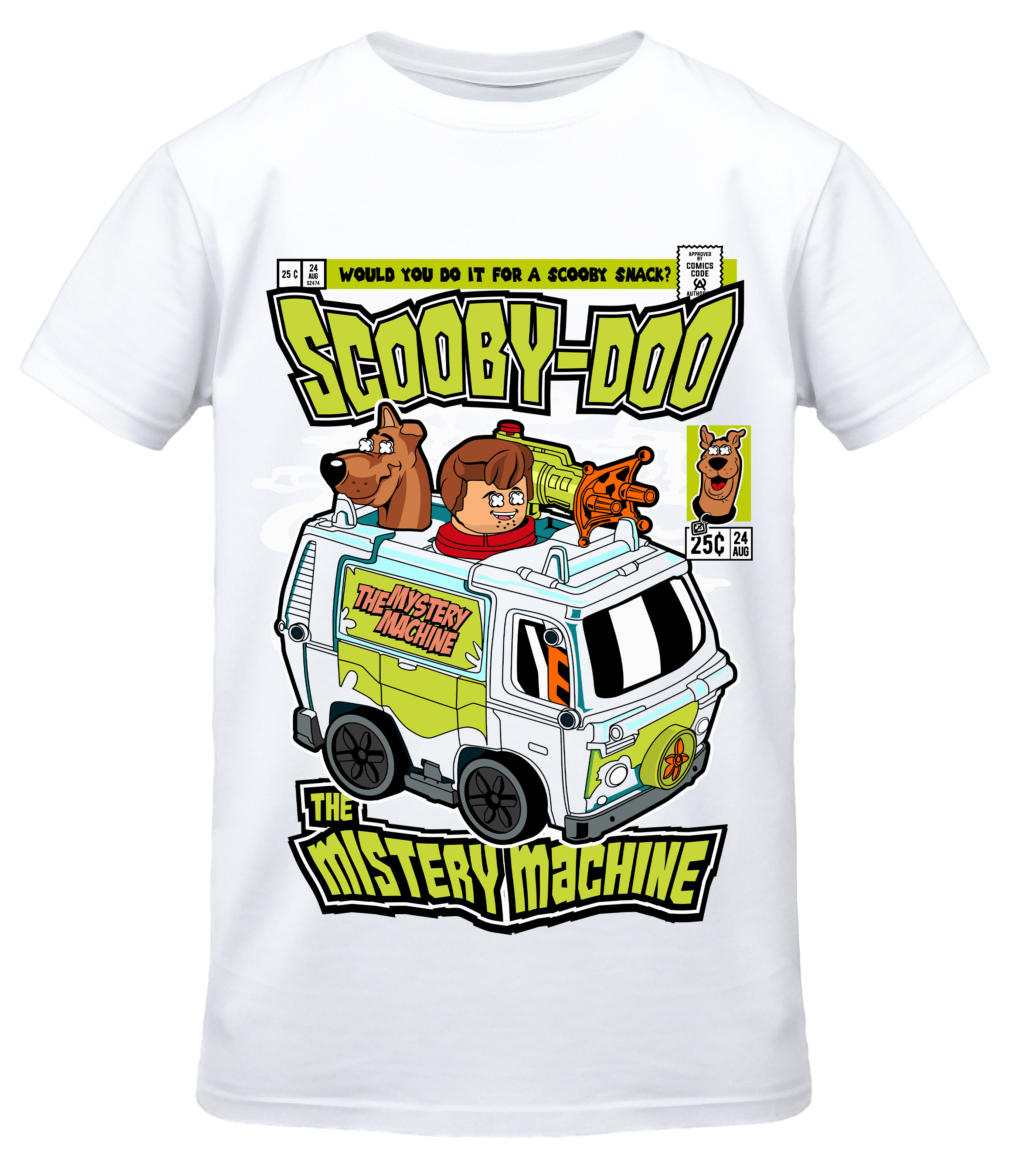 T-Shirt The Mistery Machine Pop Culture White