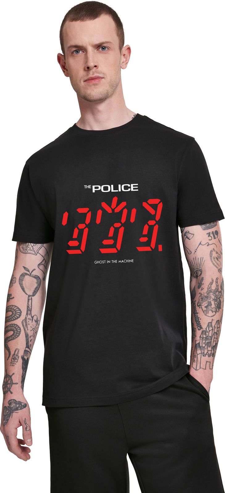 T-Shirt The Police Ghost In Machine Rock Avenue Black ανδρικά Basic T-Shirts Simple Wear Μπλουζάκια κοντομάνικα