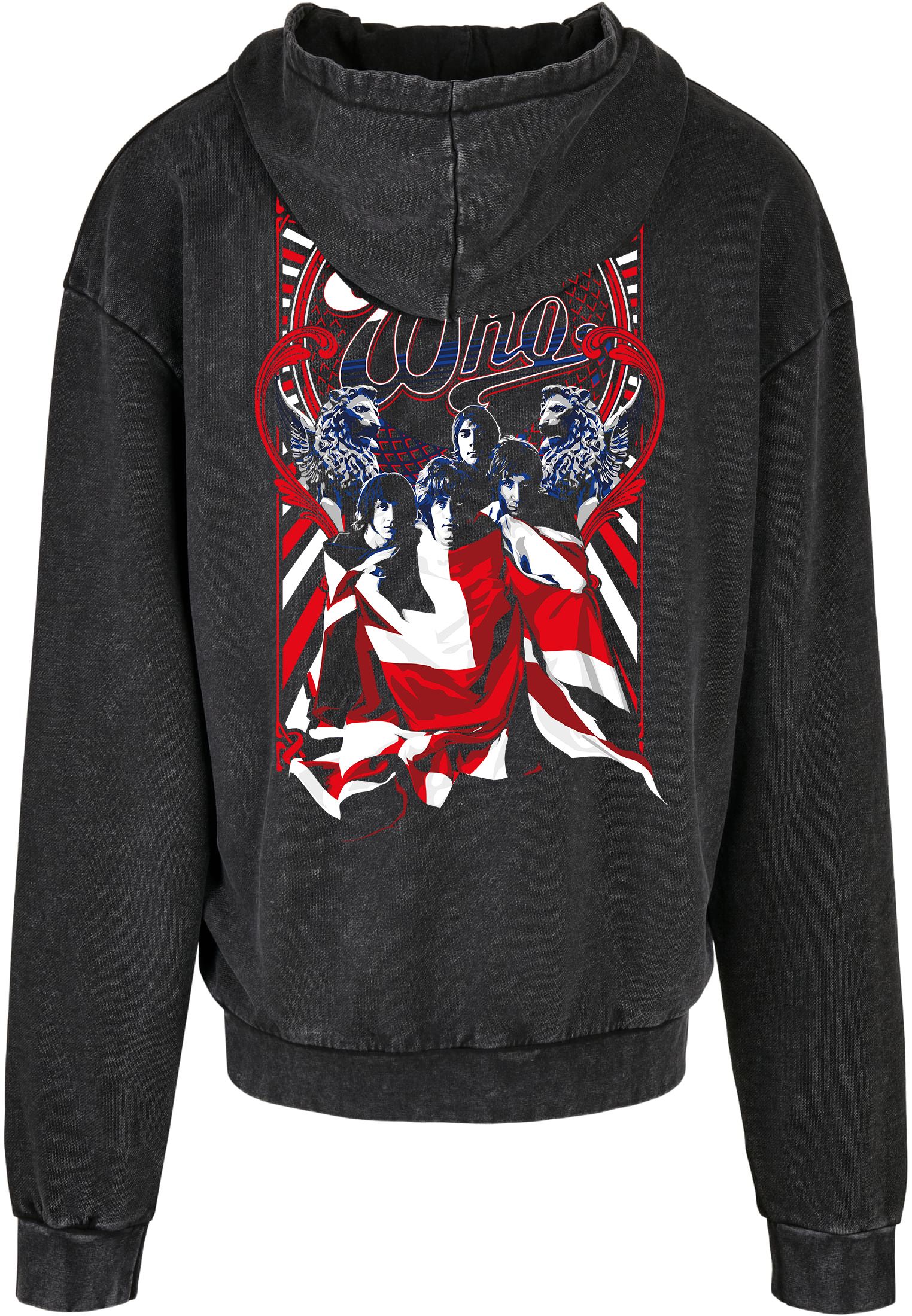 Oversized Premium Hoodie The Who Rock Avenue Black