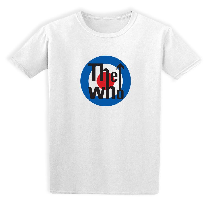 Παιδικό T-shirt The Who Band Logo Art Rock Avenue White