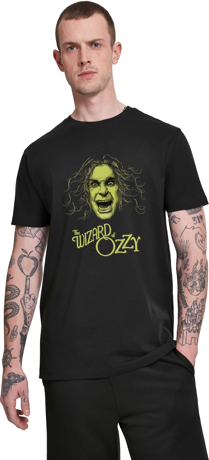 T-Shirt The Wizard Of Ozzy Rock Avenue Black ανδρικά Basic T-Shirts Simple Wear Μπλουζάκια κοντομάνικα