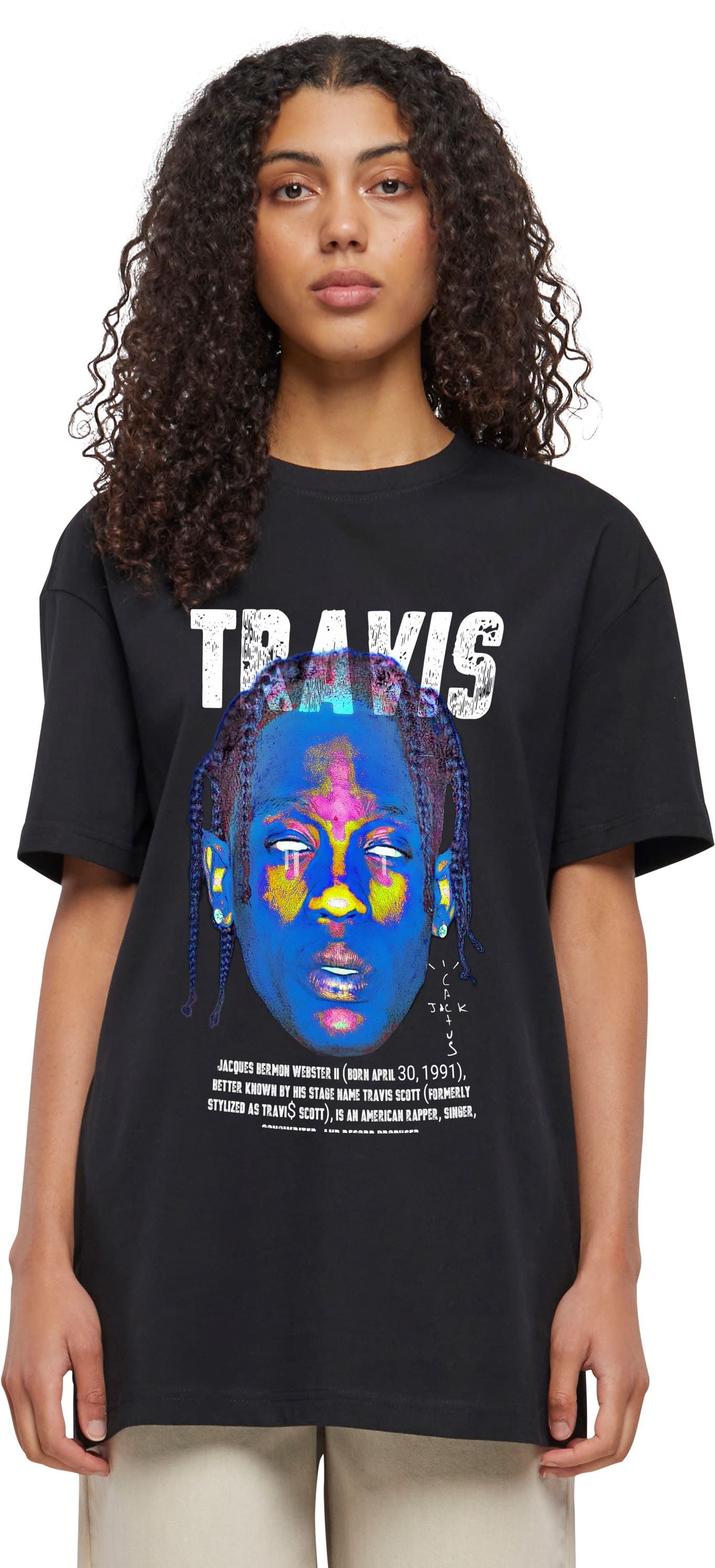 T-Shirt Travis Pop Culture Black ανδρικά Basic T-Shirts Simple Wear Μπλουζάκια κοντομάνικα