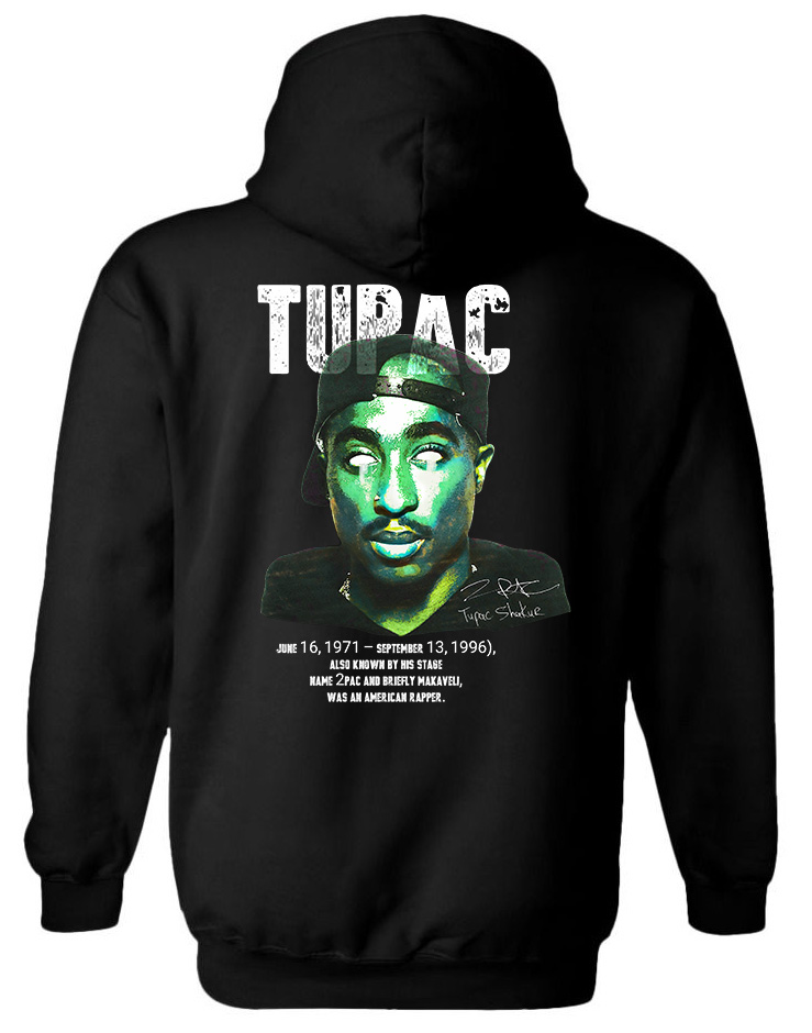 Hoodie Tupachead Pop Culture Black
