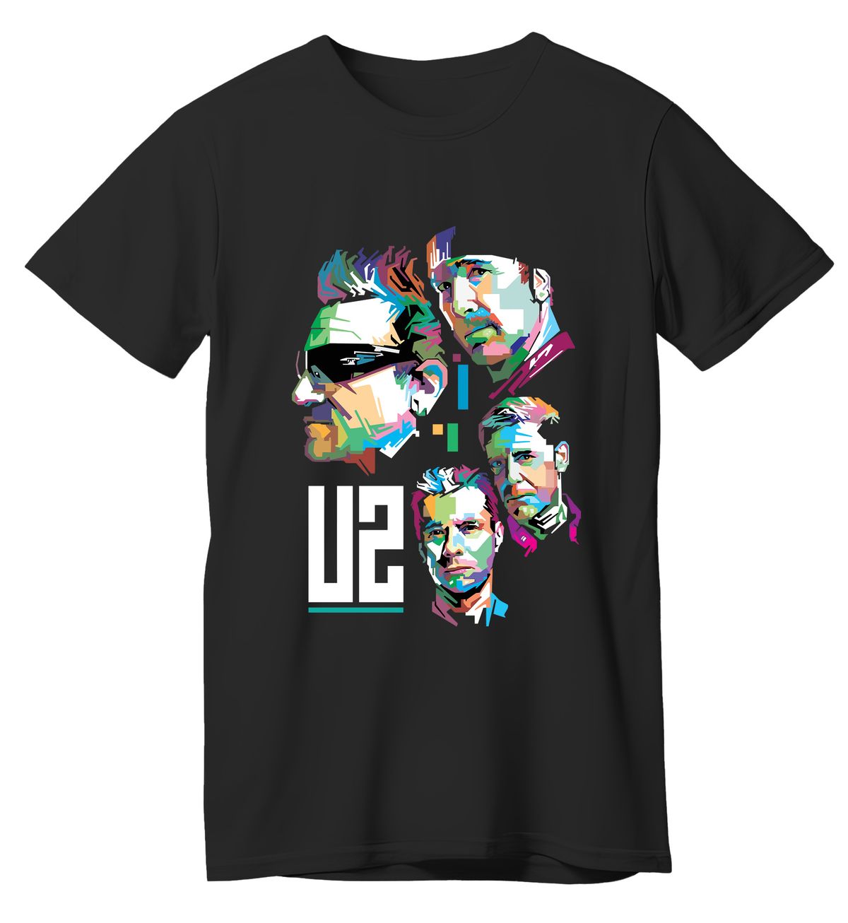 T-Shirt U2 Art1 Rock Avenue Black