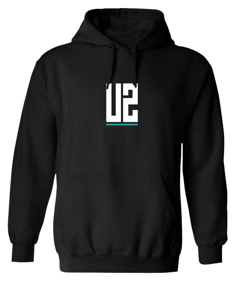 Hoodie U2 Art1 Rock Avenue Black ανδρικά Φούτερ Simple Wear