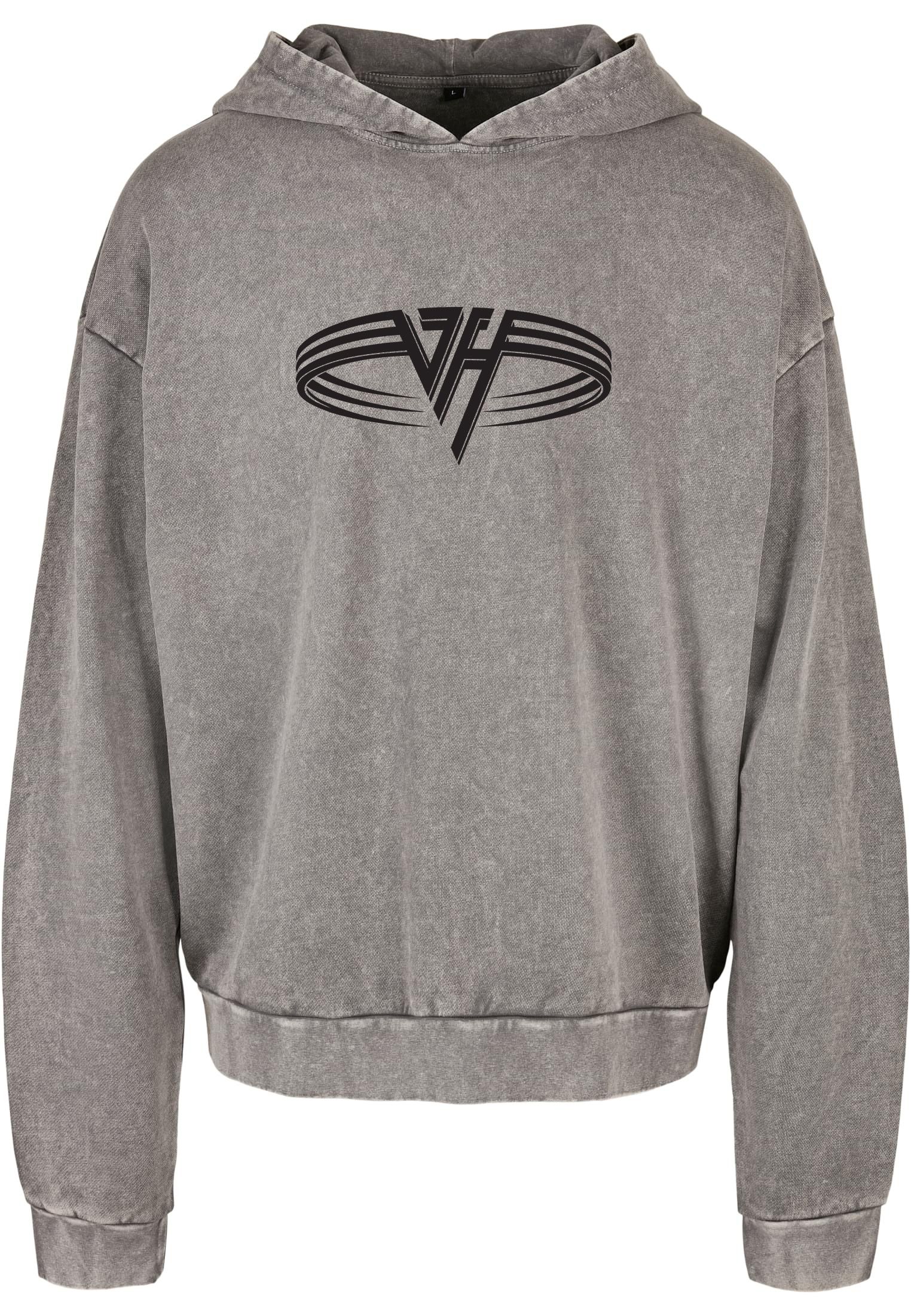 Oversized Premium Hoodie Van Halen Band Logo Design Rock Avenue Asphalt