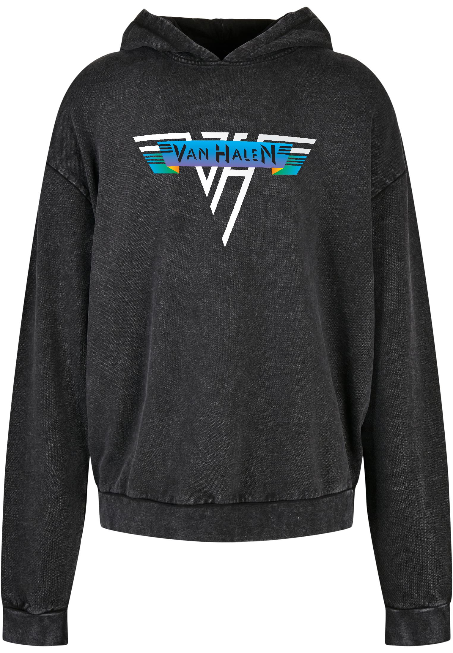 Oversized Premium Hoodie Van Halen One Logo Art Rock Avenue Black