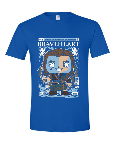 T-Shirt William Walace Brave Heart Pop Culture Royal