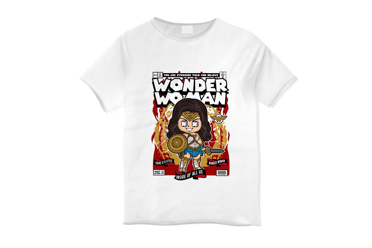 Παιδικό T-shirt Wonder Woman Pop Culture White
