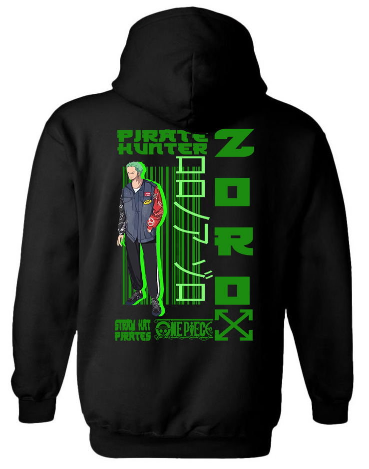Hoodie Zoro One Piece Pop Culture Black