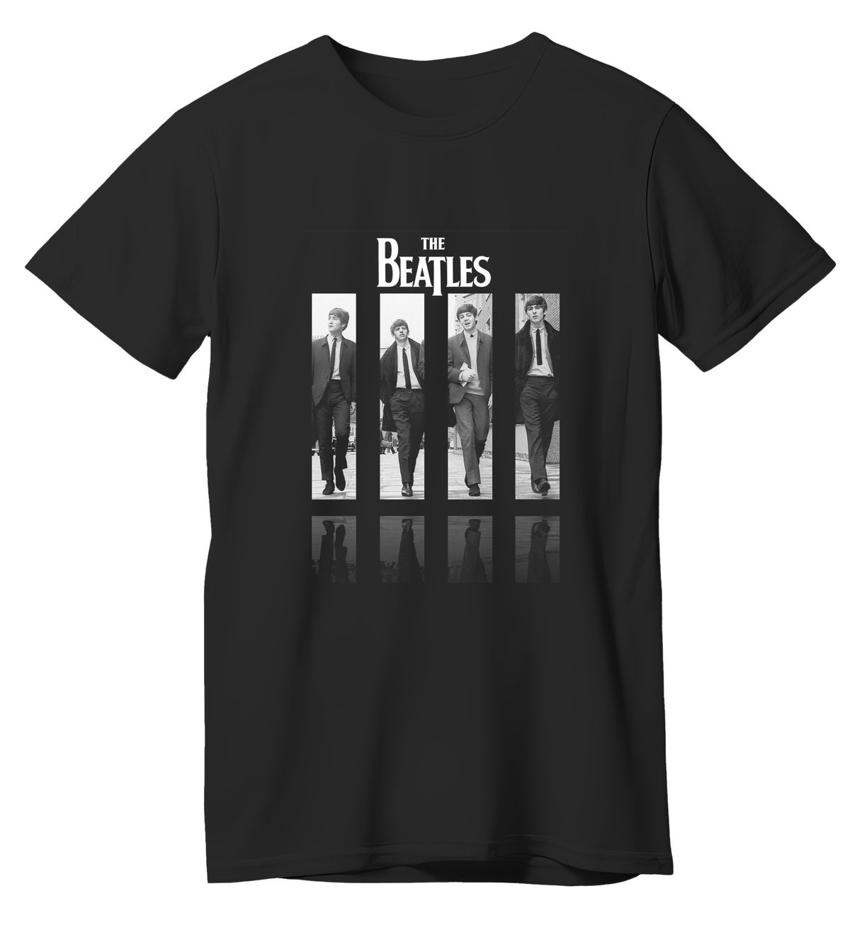 T-Shirt The Beatles Rock Avenue Black