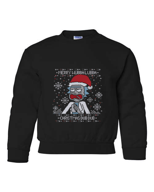 Παιδικό Χριστουγεννιάτικο Ugly Sweater Rick n Morty Pop Culture Black