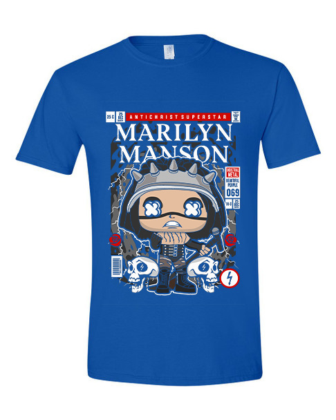 T-Shirt Marilyn Manson Pop Culture Royal