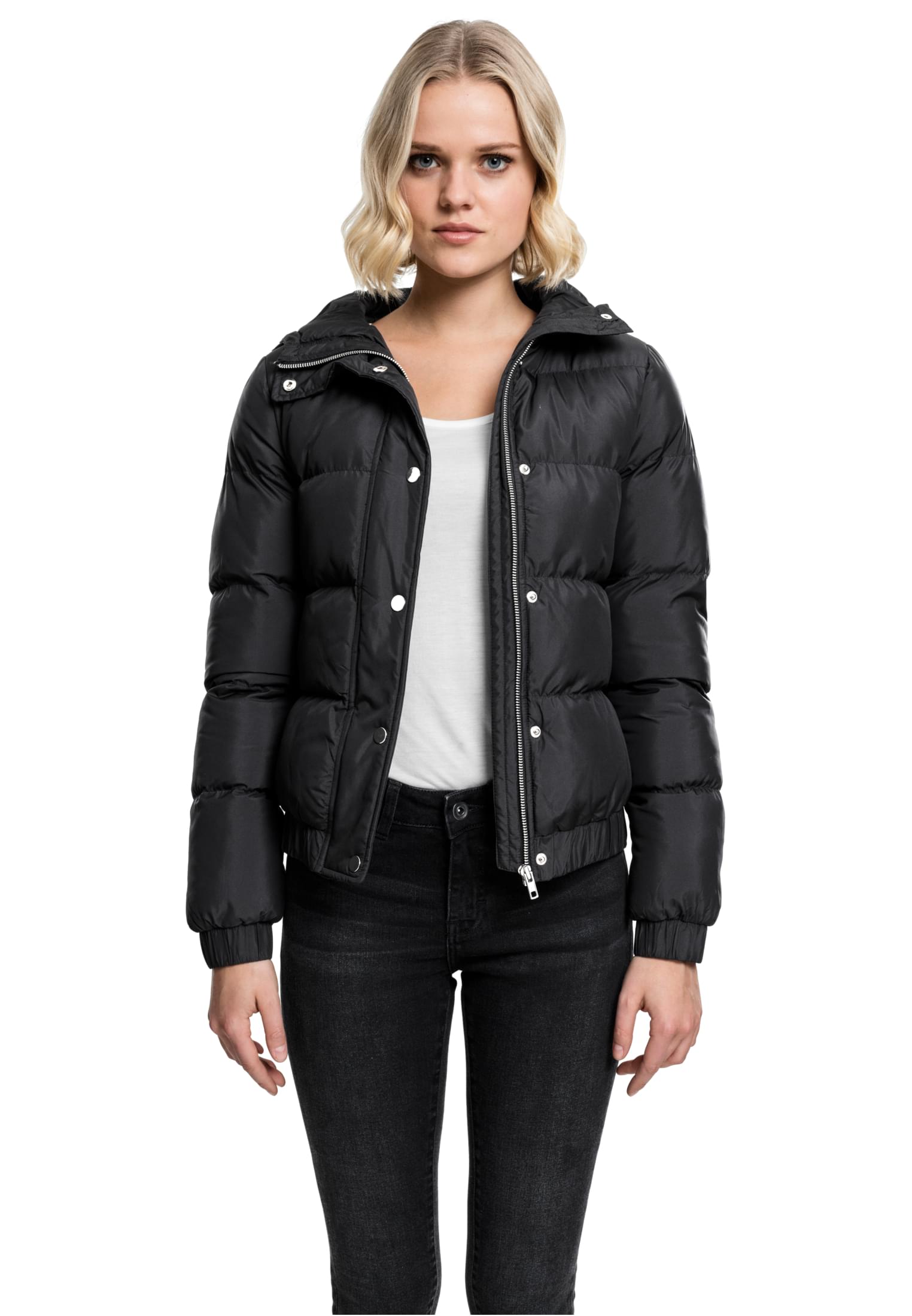 Γυναικείο Μπουφάν Puffer με Κουκούλα TB1756 Urban Classics Black