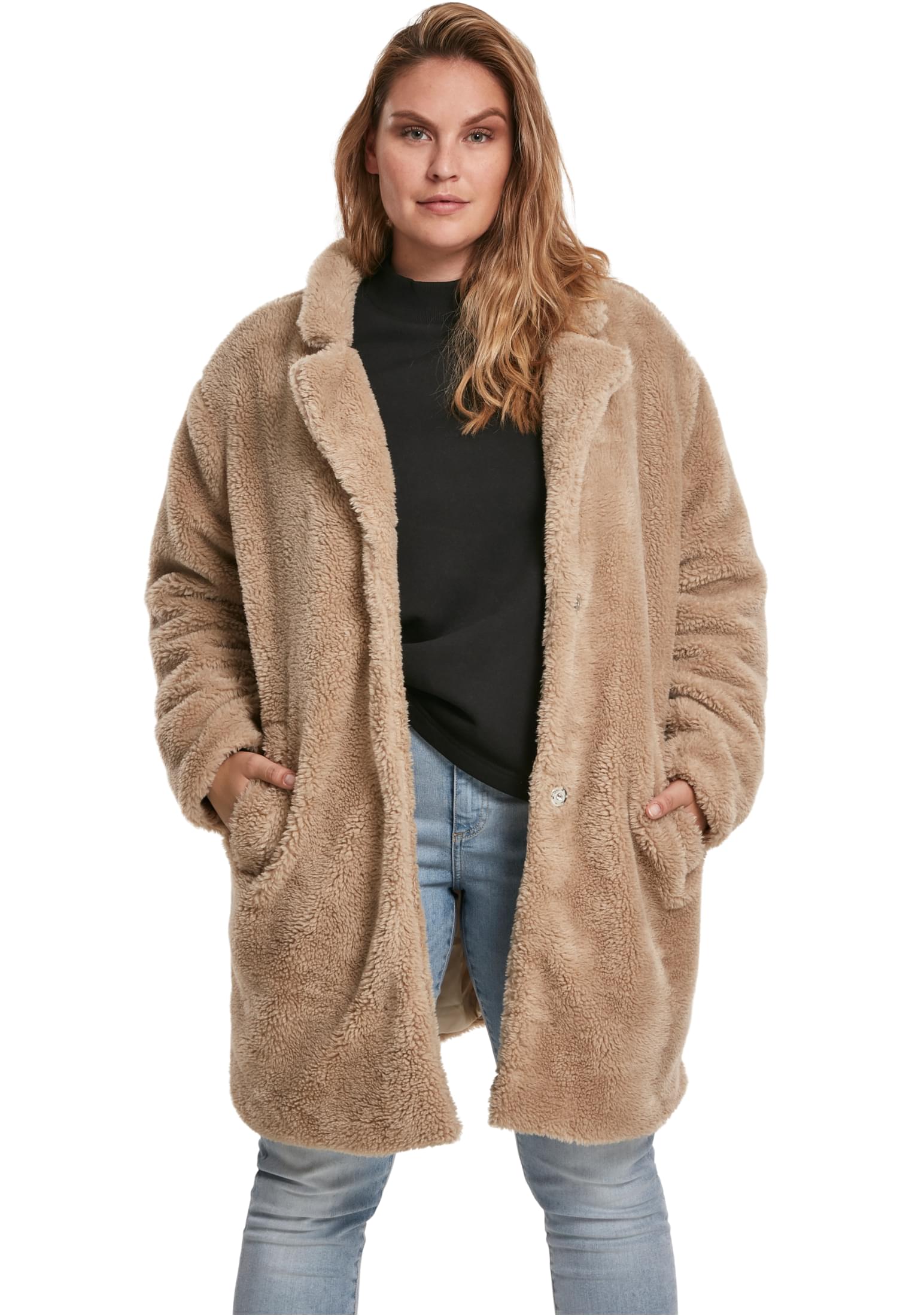 Μπουφάν Sherpa Oversized TB3058-00208 Urban Classics Sand