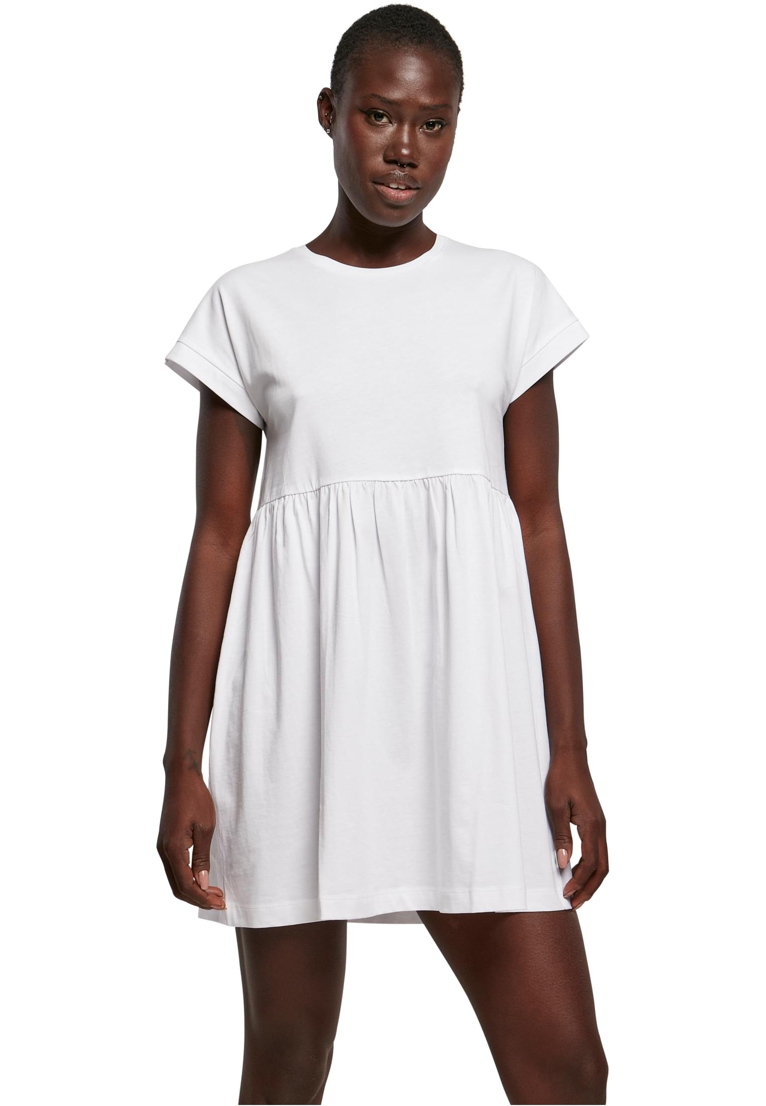 Γυναικείο Φόρεμα Organic Empire Valance Tee Dress TB5040 Urban Classics Black White