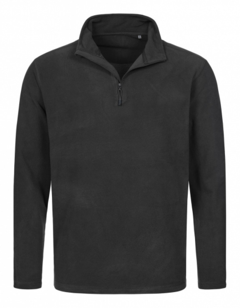 Ανδρική Ζακέτα Fleece Half Zip ST5020 Stedman Black Opal