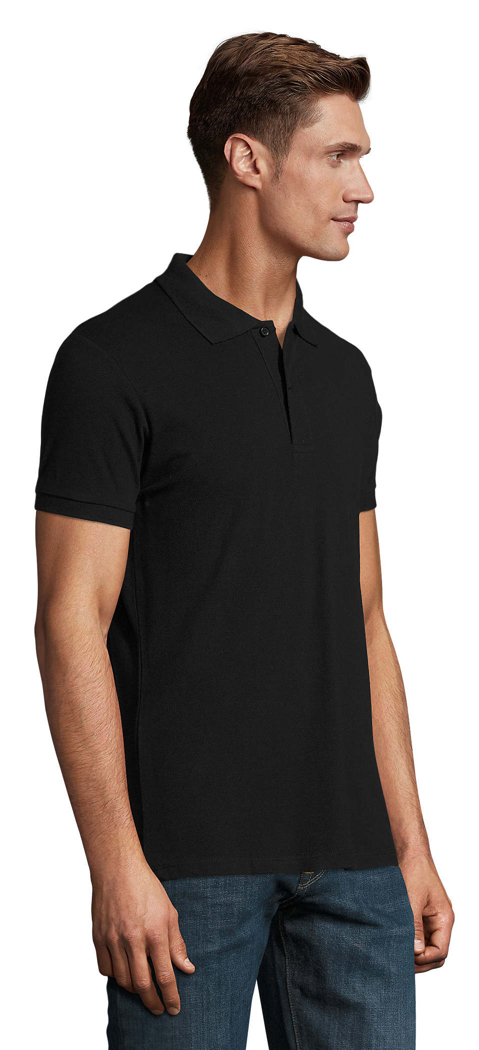 Ανδρικό Polo Πικέ 11346 Sol&Apos S Perfect Men Black ανδρικά Μπλούζες Simple Wear