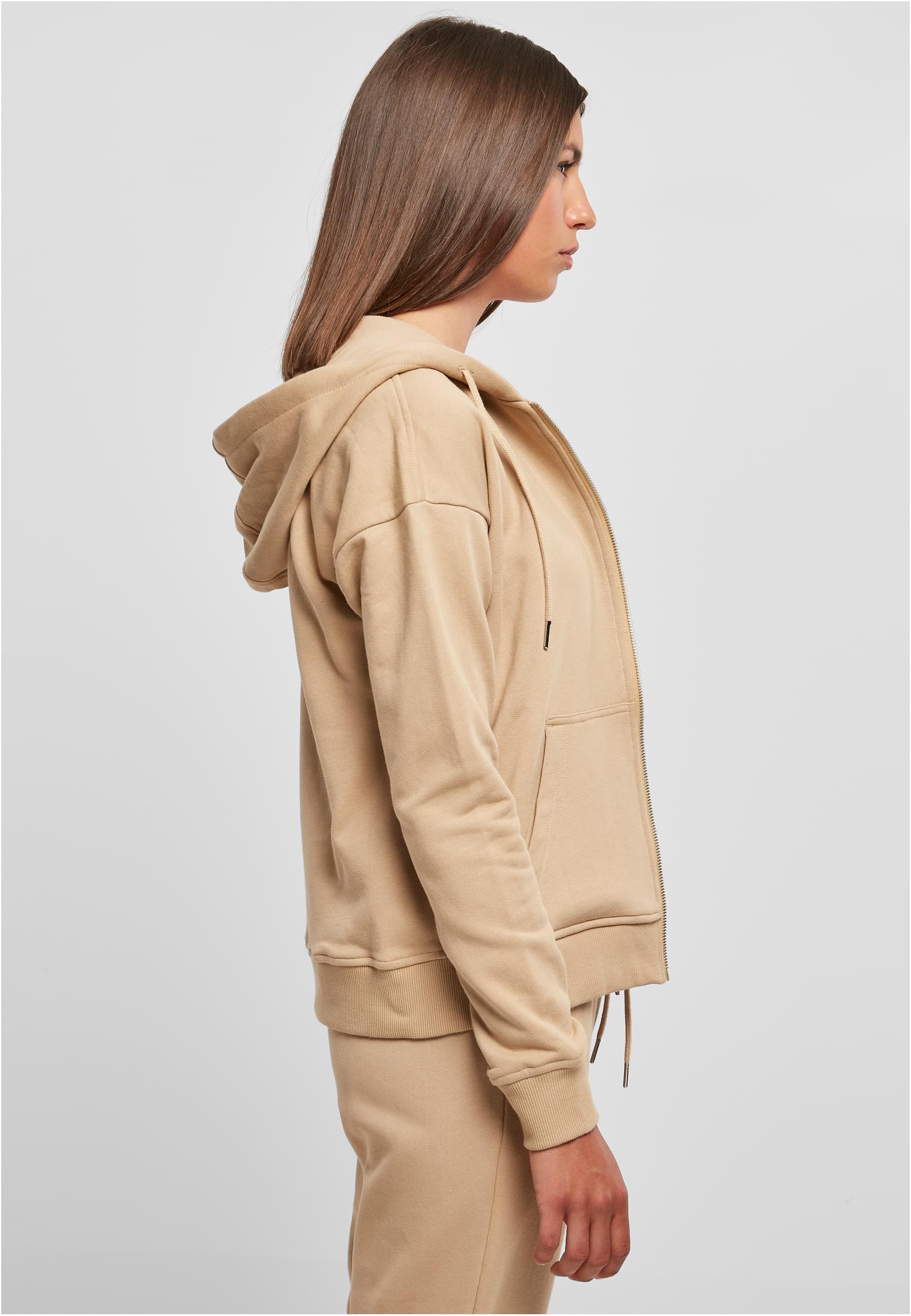 Ladies Organic Terry Zip Hoody Uc Curvy Tb4075-03738 Unionbeige Outlet γυναικεία Simple Wear