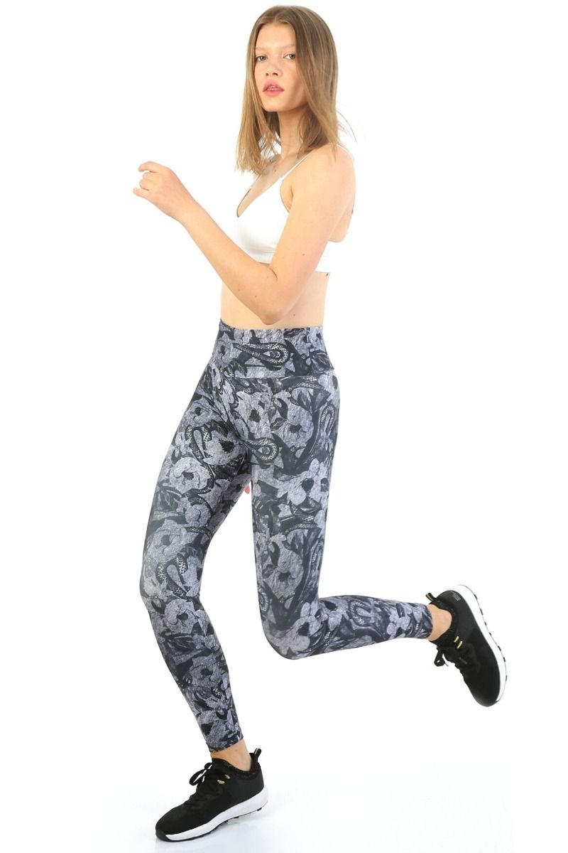 Αθλητικό κολάν SNAKE Dri-FIT John Frank 14475 Σκούρο Γκρί