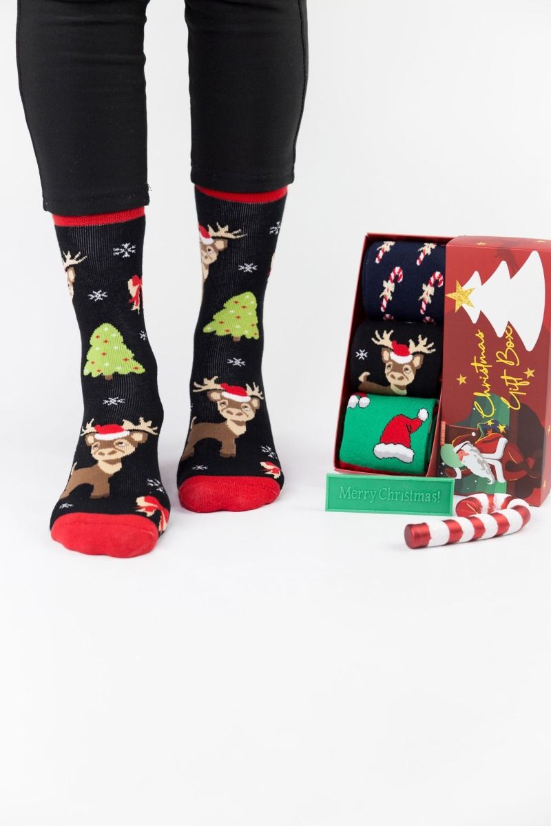 Unisex fashion κάλτσες πετσετέ FESTIVE II Βαμβακερές 3 ζευγάρια Soma 39167 Πολύχρωμο