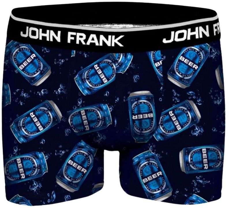 Ανδρικό Boxer COLD BEER Modal John Frank 49309 Μαύρο