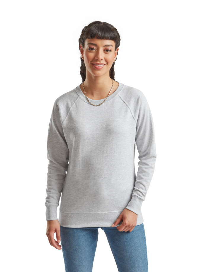 Γυναικείο Φούτερ Raglan 62-146-0 Fruit of the Loom Heather Grey