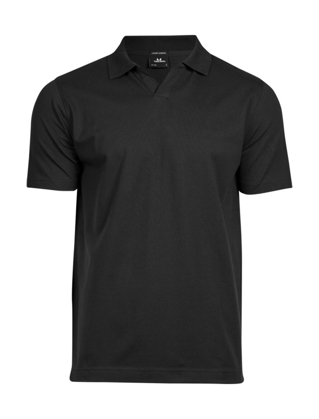 Ανδρικό Polo V-Neck Luxury Stretch 1404 Tee Jays Black