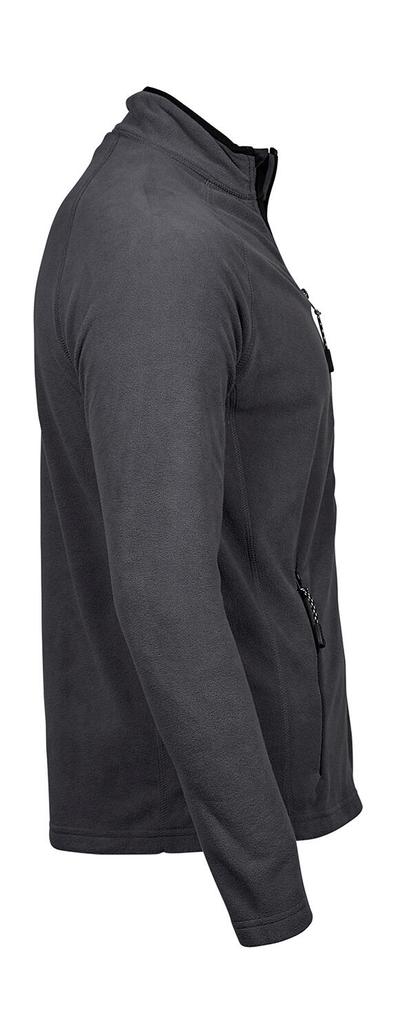 Microfleece Μπλούζα Active Zip 9160 Tee Jays Dark Grey ανδρικά Μπουφάν Simple Wear
