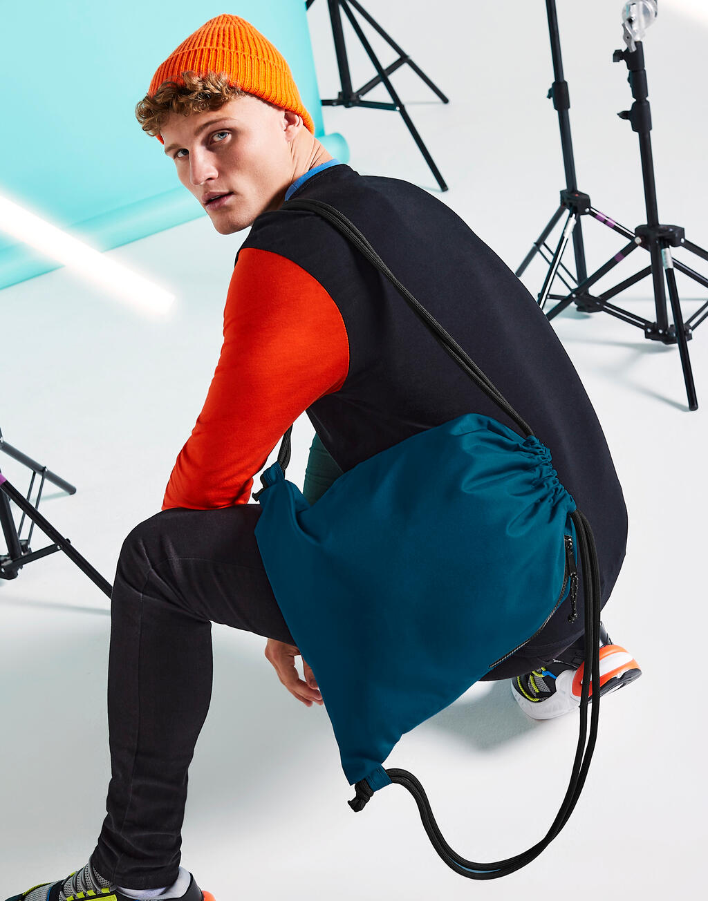 Τσάντα Πουγκί Bg281 Bag Base Recycled Drawstring Petrol Είδη Ταξιδιου Τσάντες Πουγκιά Simple Wear