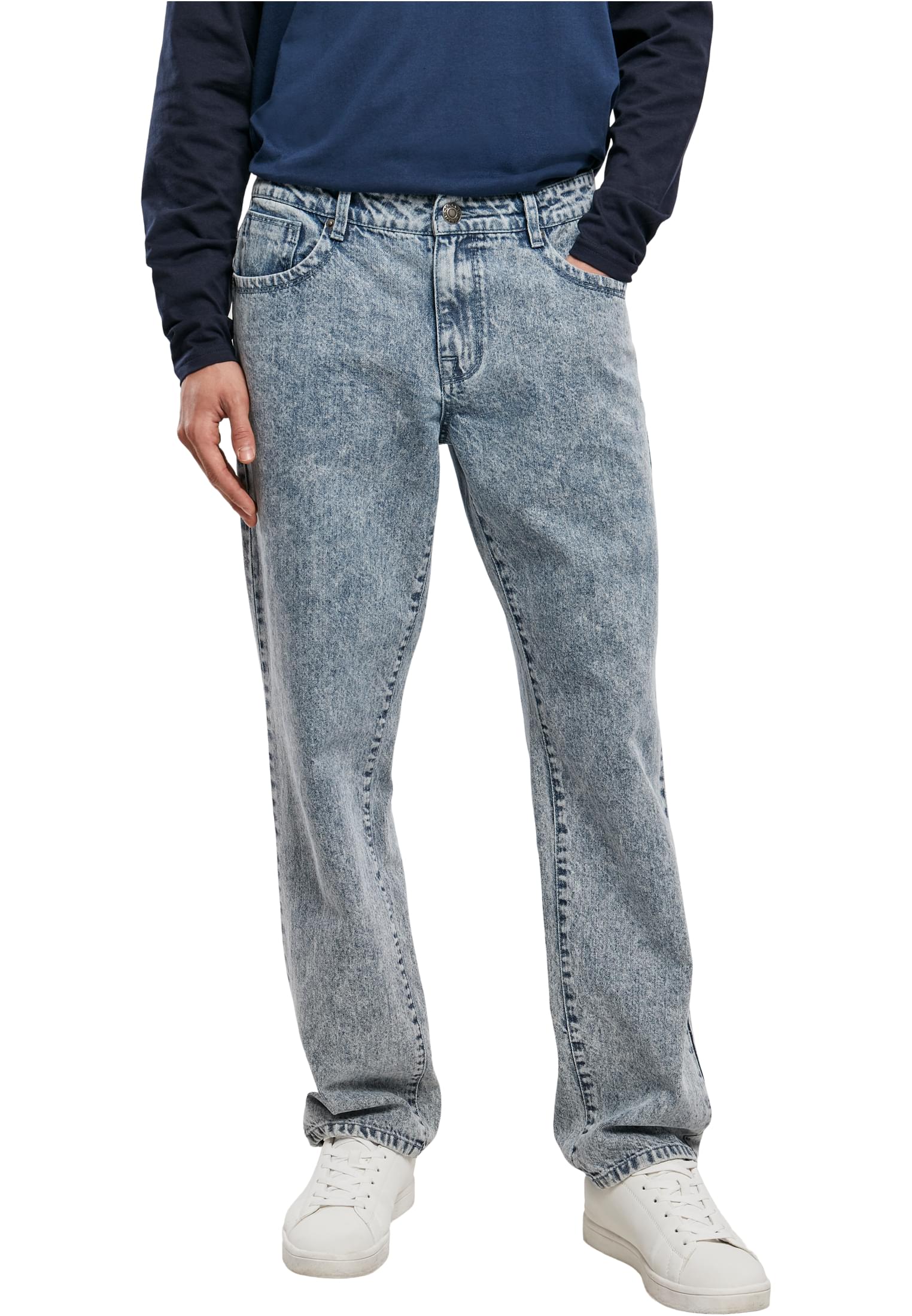 Ανδρικό παντελόνι Loose Fit Jeans Urban Classics TB3078-02745 Light Skyblue Acid Washed