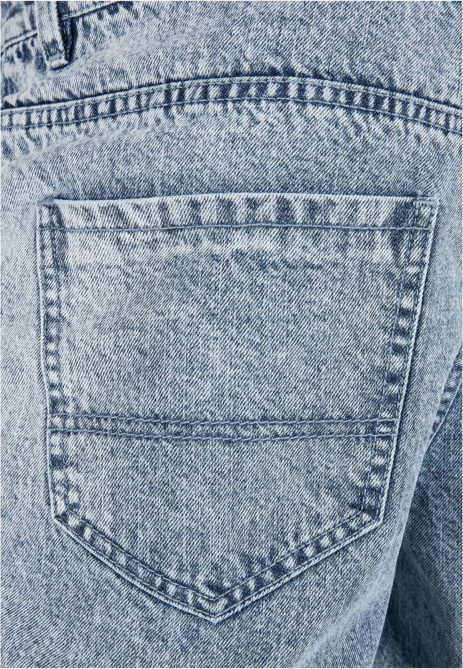 Ανδρικό Παντελόνι Loose Fit Jeans Urban Classics Tb3078-02745 Light Skyblue Acid Washed Outlet ανδρικά Simple Wear