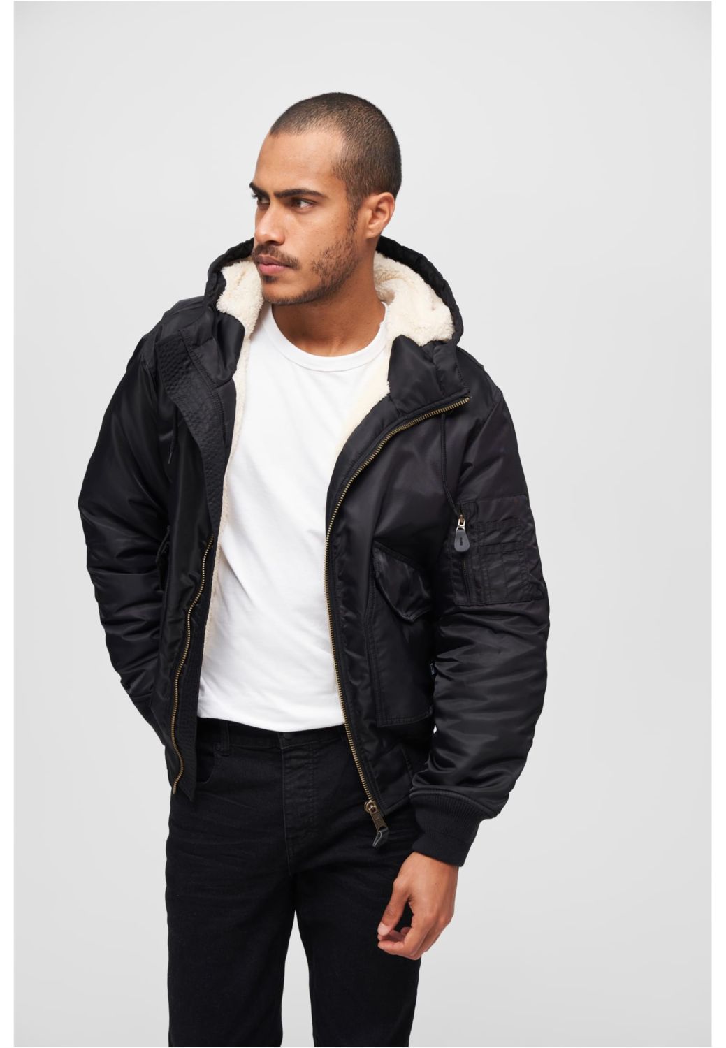 Μπουφάν Flight CWU Με Κουκούλα Brandit BD3188-00007 Black Black