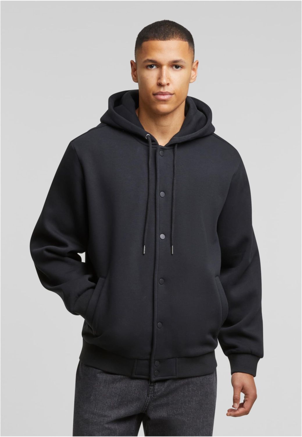 Ζακέτα με Κουκούλα Fluffy Fleece TB7316 Urban Classics Black