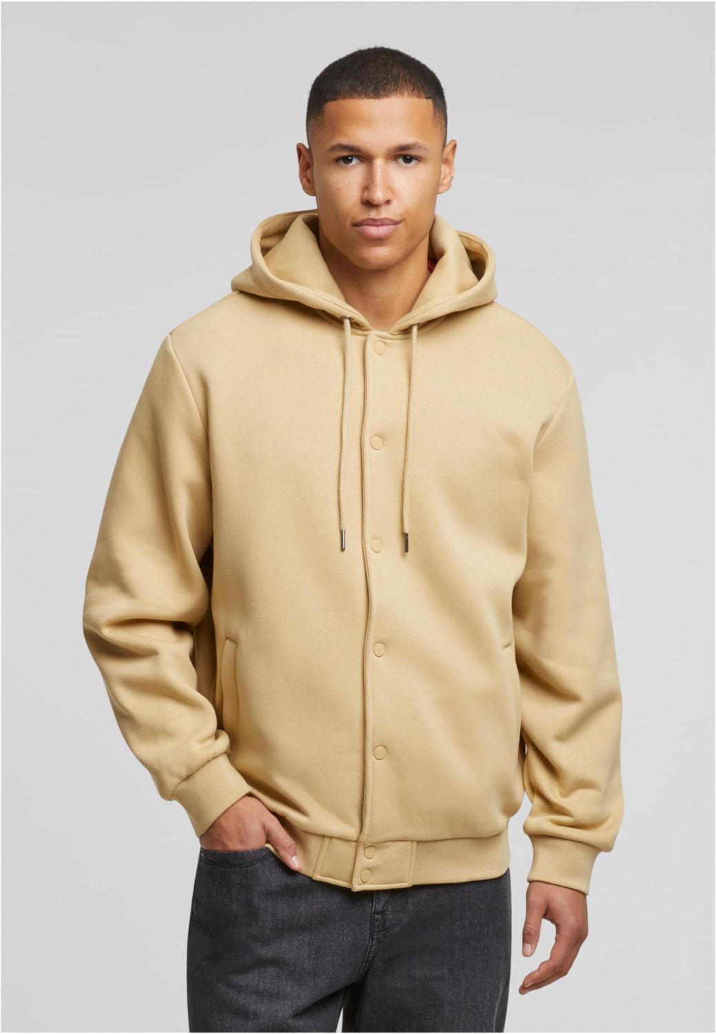 Ζακέτα Fleece με Κουκούλα TB7316-03738 Urban Classics unionbeige
