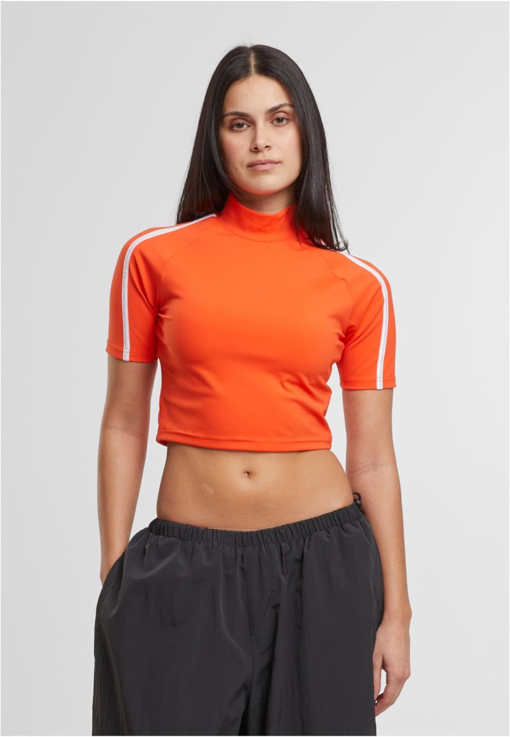 Γυναικείο T-shirt High Neck Short Tee TB7137 Urban Classics signalred
