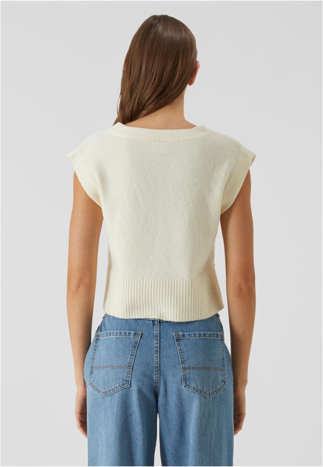 Γυναικείο Πλεκτό Γιλέκο Soft Knit TB7460 Urban Classics Whitesand