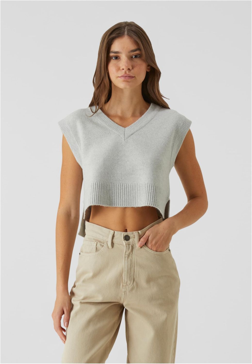 Γυναικείο Πλεκτό Γιλέκο Soft Knit TB7460 Urban Classics Lightasphalt