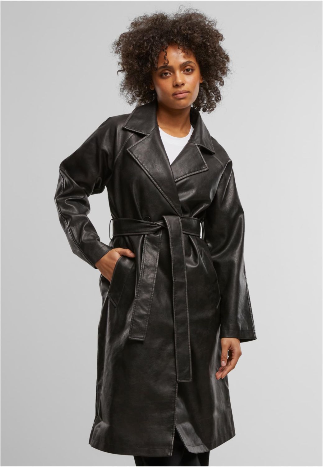 Γυναικείο Vintage Leather Trench Coat Urban Classics TB7183-00007 black