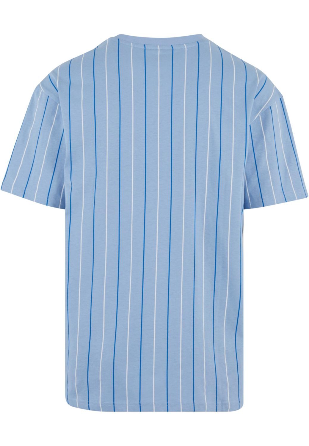 Printed Pinstripe Tee Urban Classics Tb7311-19926 Powderblue White Royal ανδρικά Basic T-Shirts Simple Wear Μπλουζάκια κοντομάνικα
