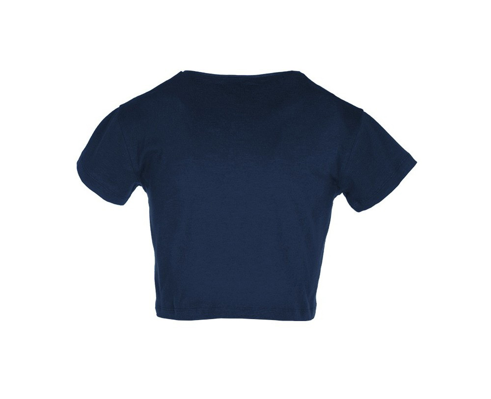 Γυναικείο Μπλουζάκι Crop 00590 About Basics Navy
