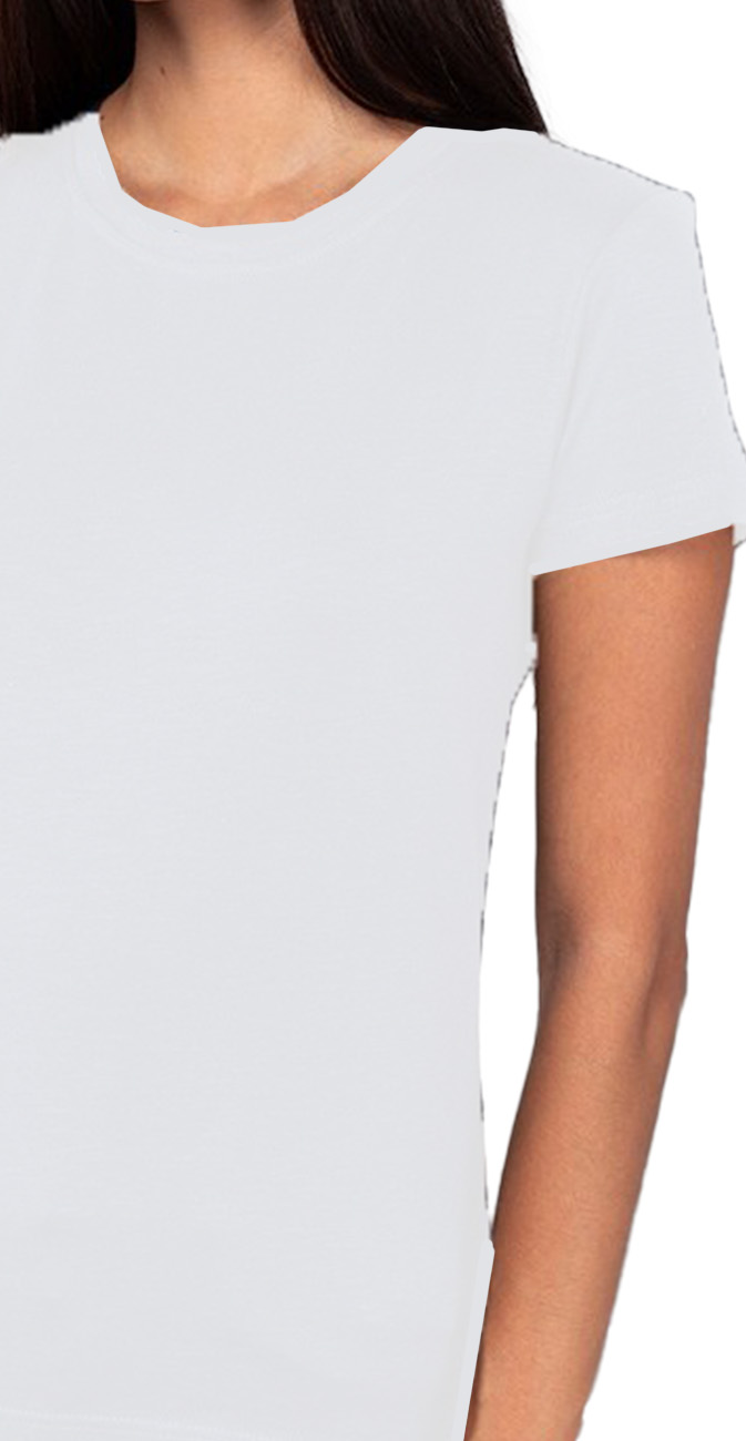 Γυναικεία Κοντομάνικη Φλάμα Μπλούζα 00580 About Basics Crystal White