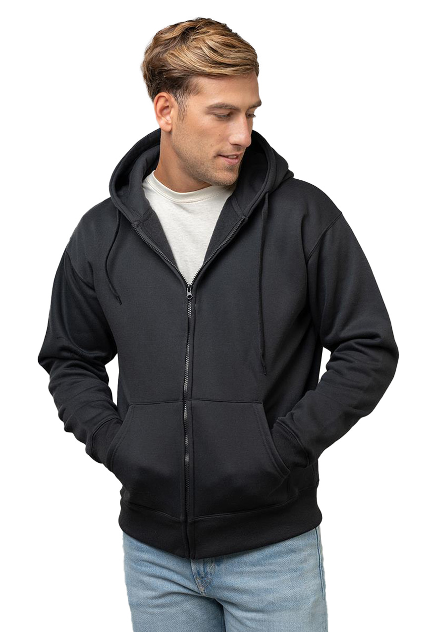 Unisex Ζακέτα Φούτερ με Κουκούλα 00150Β About Basics Dust Black
