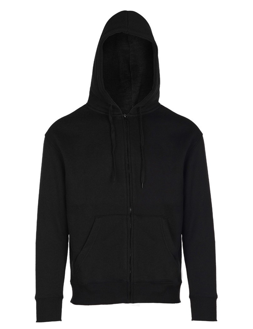 Unisex Ζακέτα Φούτερ με Κουκούλα 00150Β About Basics Dust Black ανδρικά Simple Wear