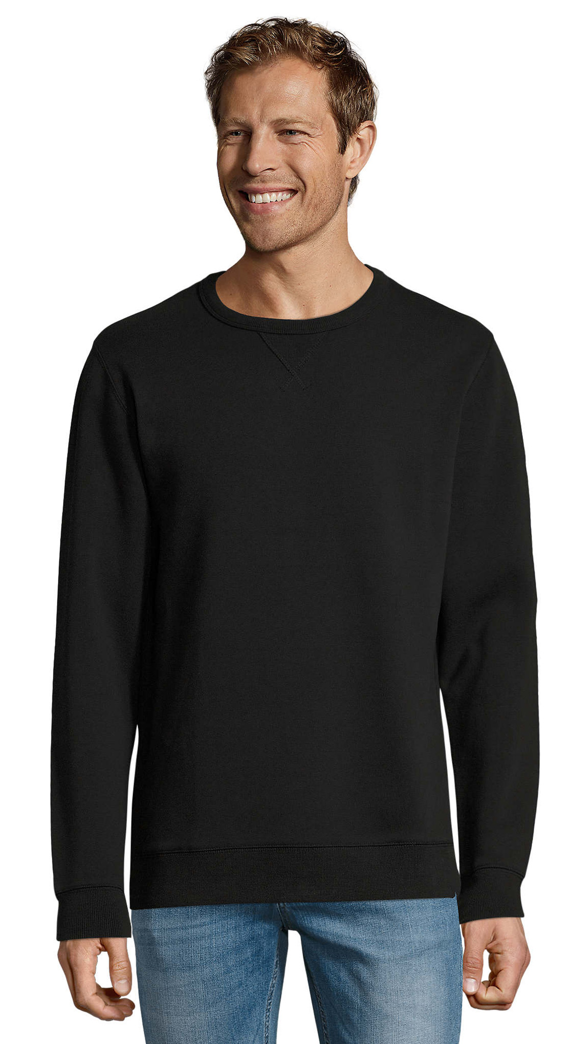 Ανδρική Μπλούζα Φούτερ 02990 Sol's Sully Black