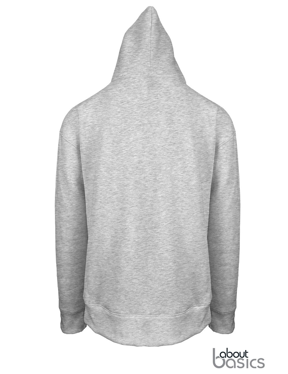 Unisex Φούτερ με Κουκούλα 00148Β About Basics Seed Grey Melange ανδρικά Simple Wear