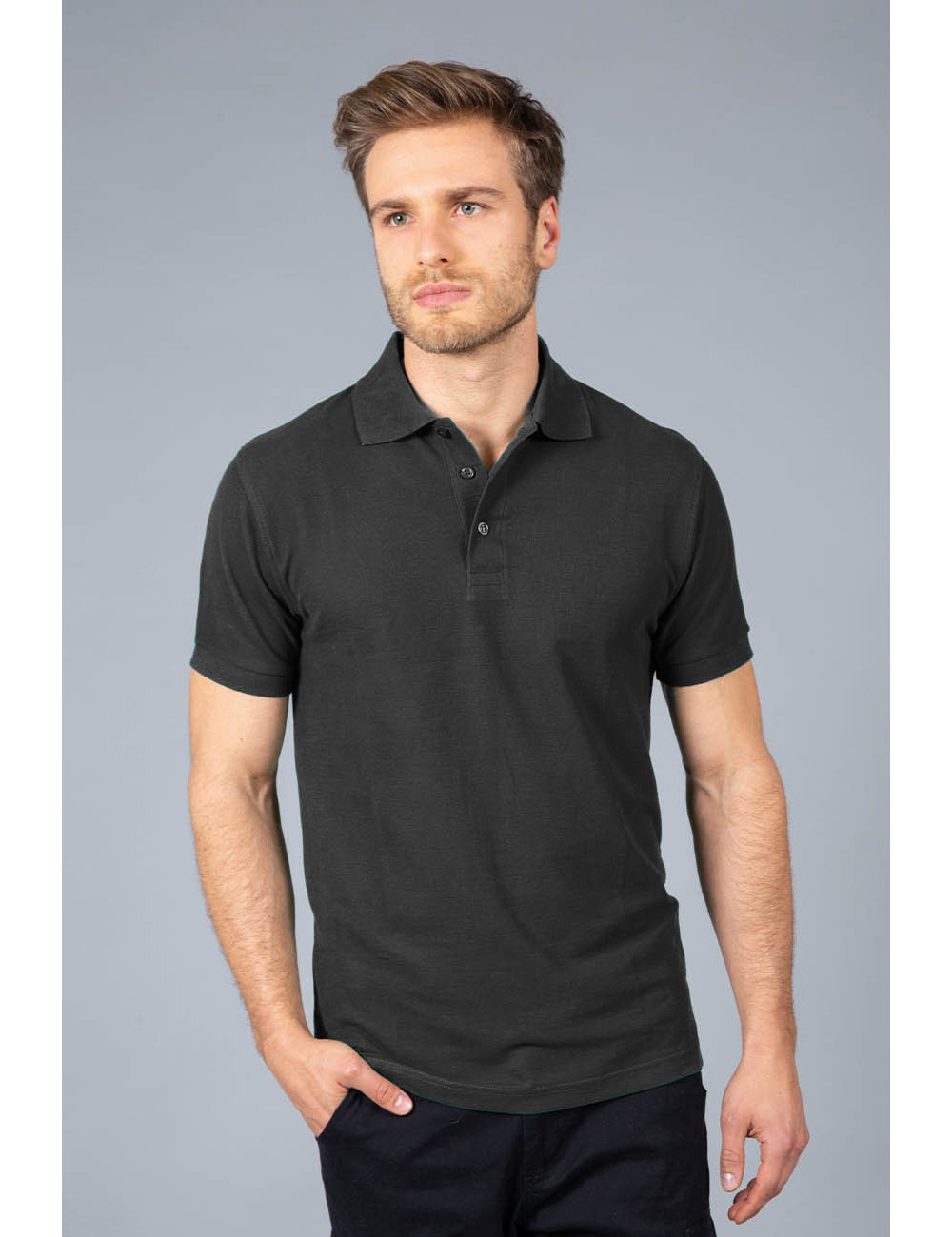 Ανδρική Μπλούζα Polo Πικέ Faro Jrc Black ανδρικά Μπλούζες Simple Wear