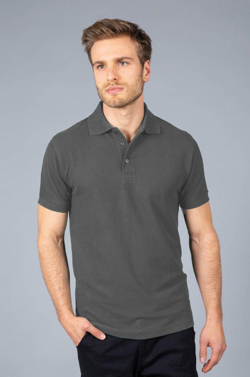 Ανδρική Μπλούζα Polo Πικέ Faro Jrc Dark Grey ανδρικά Μπλούζες Simple Wear