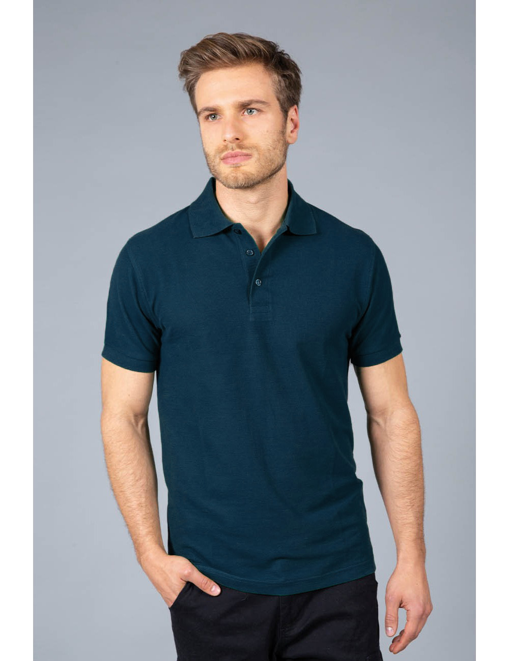 Ανδρική Μπλούζα Polo Πικέ Faro Jrc Navy ανδρικά Μπλούζες Simple Wear