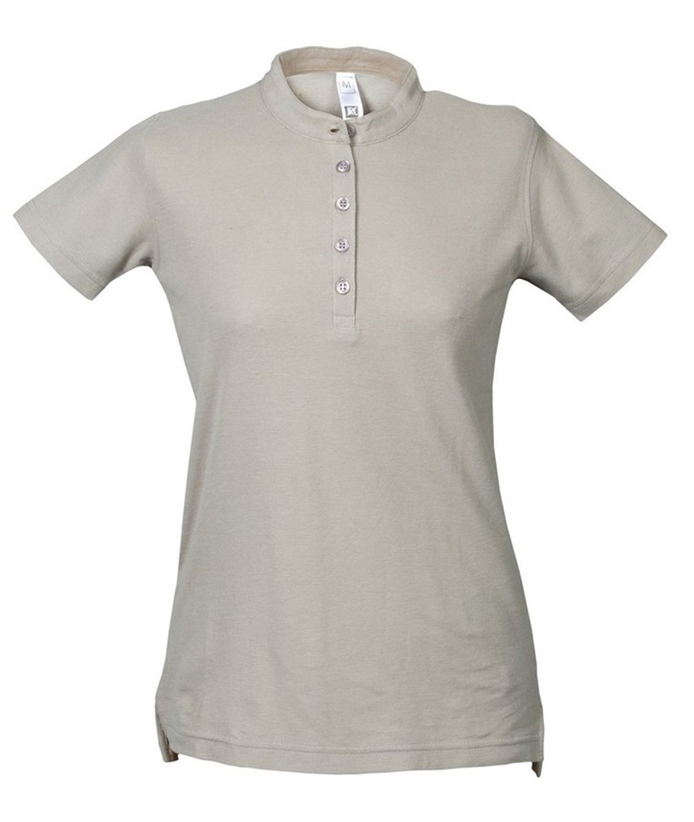 Γυναικεία Μπλούζα Πόλο Kuwait Lady JRC Πικέ με Γιακά Μάο Light Grey